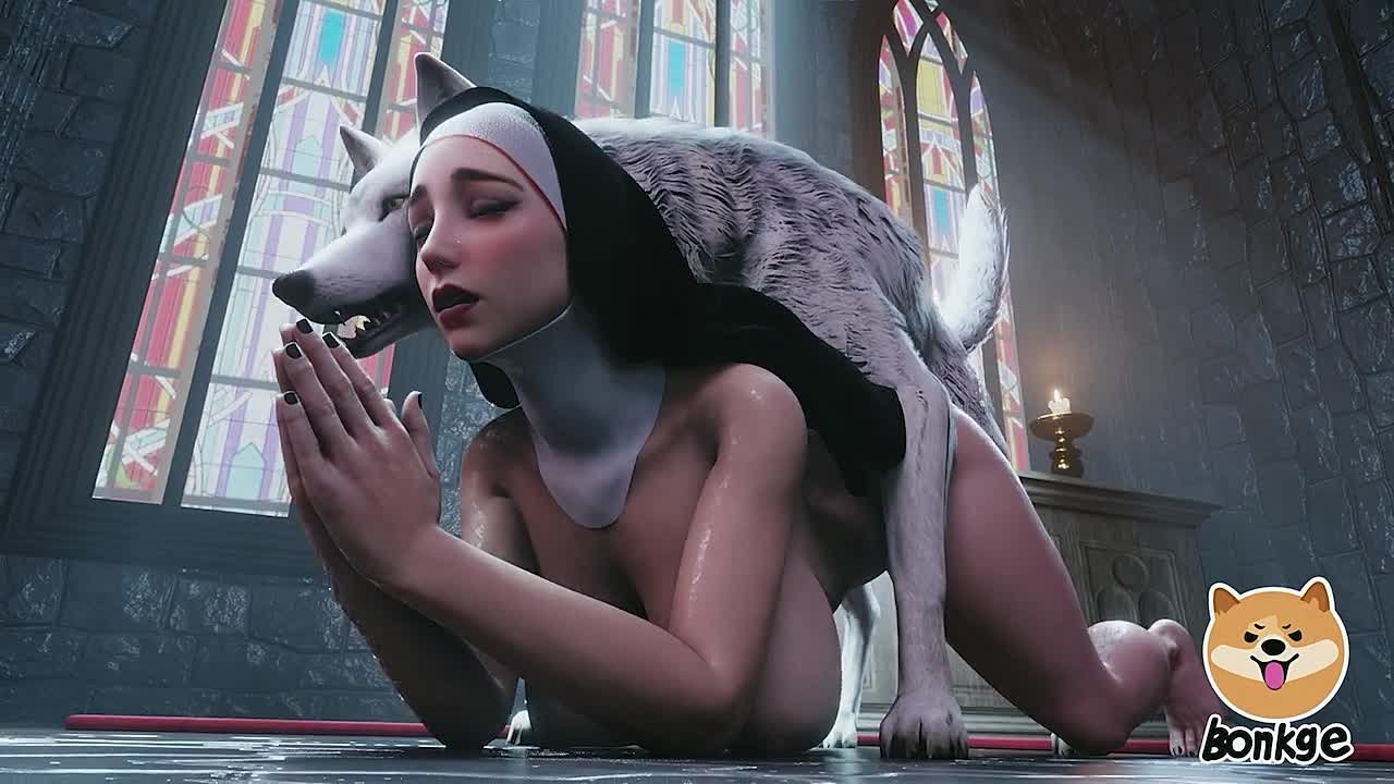 Nun [Bonkge] HD Porn 3D Sfm Hentai Deep fuck Big tits ass Huge knotted cock  Dog knot dick Animal sex Pounding Press – Watch Video in High Quality for  Free